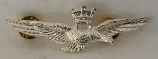 brevetto di volo militare argento